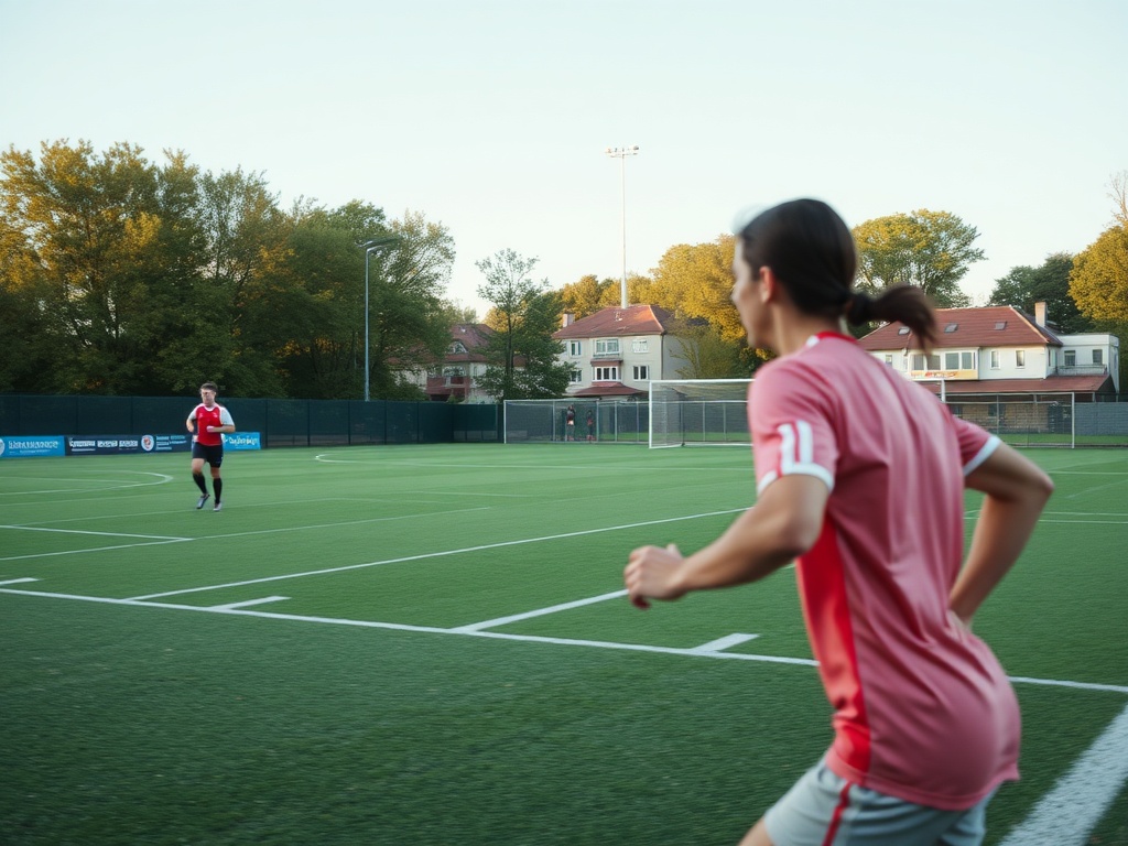 Piłkarze ŁKS Łódź w akcji, mecz o baraże z GKS Tychy