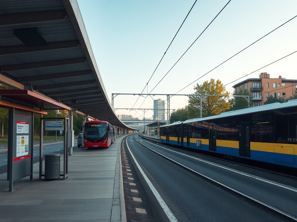 Widok na Atlas Arenę w Łodzi z informacją o budowie tunelu KDP i otwarciu sezonu motocyklowego