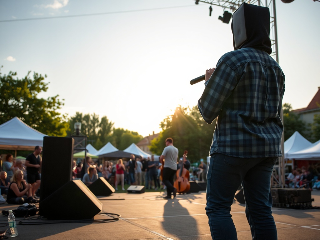 Logo Łódź Summer Festival z sylwetkami artystów i napisem 'Światowe Gwiazdy'
